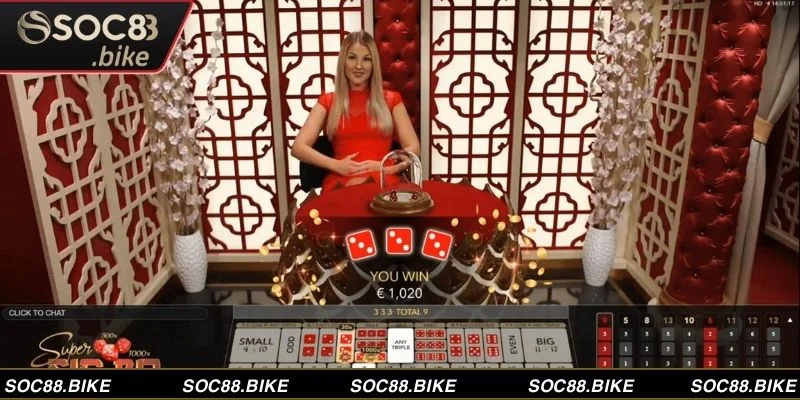 Sicbo là game có tính may rủi cao với tỷ lệ thắng thưởng cực lớn